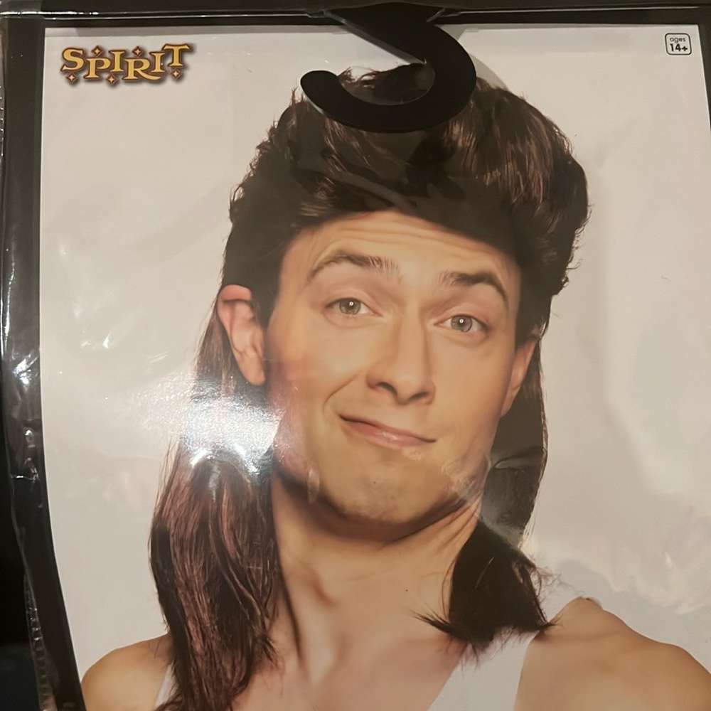 SPIRIT HALLOWEEN Mullet‎ Wig NIB